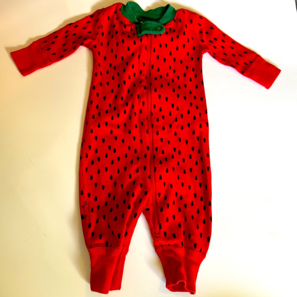 Hanna Andersson Red and Green Watermelon Halloween Costume / Pajamas